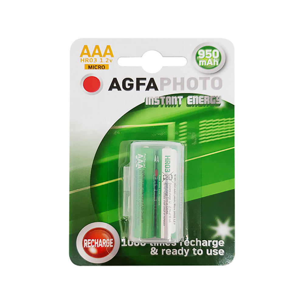 [132803944] AgfaPhoto 132803944 NiMH-Akkus AAA, 950 mAh, 2er-Pack