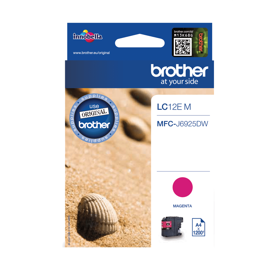 [LC12EM] Brother Tintenpatrone LC-12EM / LC12EM Magenta, 1.200 Seiten