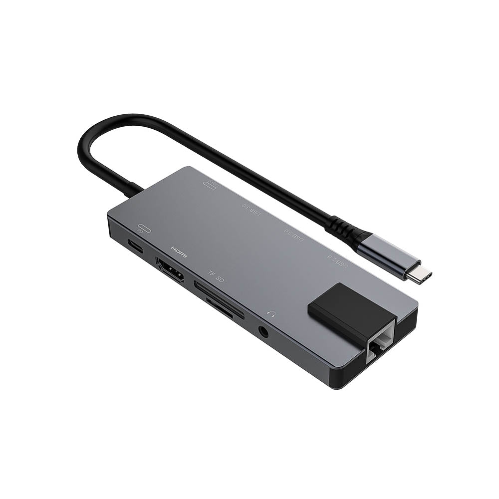 [USBCMULTI10001] Station d'accueil USB-C 10 en 1 ProXtend USBC-MULTI10-001, HDMI 4K, RJ-45, PD 100 W