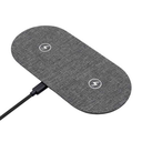 ProXtend PX-WIC007 kabelloses Qi-Doppelladepad, 10 W, grau
