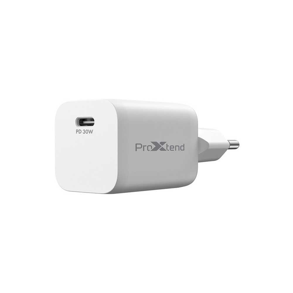 [PXPD30P1EU] Chargeur mural USB-C 30 W ProXtend PX-PD30P1EU, Power Delivery, blanc