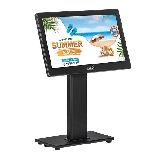 Écran client 11,6 pouces SAGA SGDP-116, USB auto-alimenté, 1366 x 768, Tête orientable