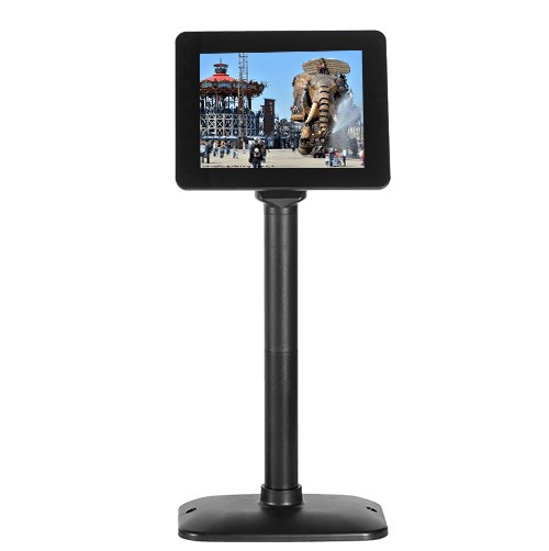 [SGDP80] SAGA SGDP-80 8 inch customer display, USB powered, 1024 x 768, Adjustable stand