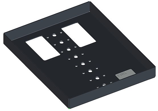 [POSPLATE] SAGA POS PLATE 16x20 mounting plate for point of sale pole, Novus, 16 x 20 cm