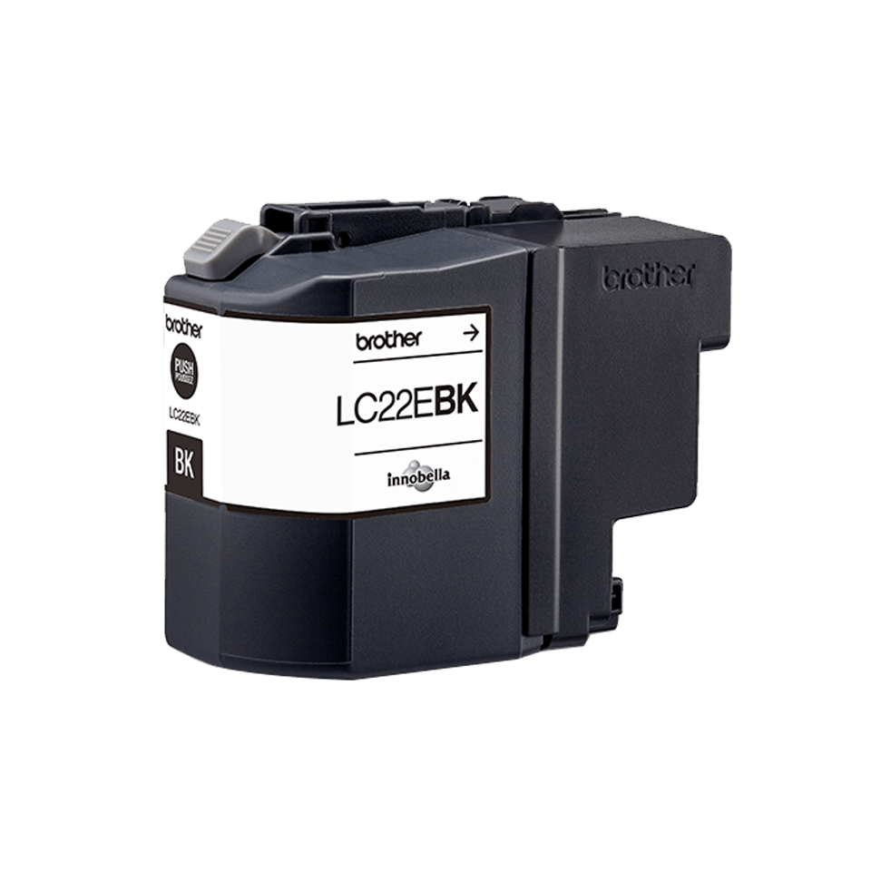 Brother LC-22EBK / LC22EBK black ink cartridge, 2,400 pages