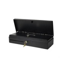 Tiroir-caisse vertical compact SAGA SGDK-170, 5 billets / 8 pièces, Insert 6 blocs pièces inclus, Noir