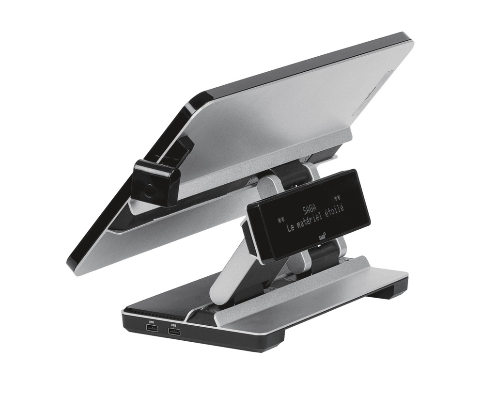 SAGA JOA200 Zweizeilige VFD-Kundenanzeige, 2 x 20 Zeichen, internes USB, für JOA-Terminals