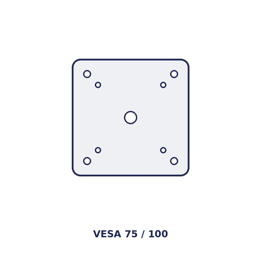 [JOAVESA75] Plaque de fixation VESA 75/100 SAGA JOAVESA75, pour TPV JOA