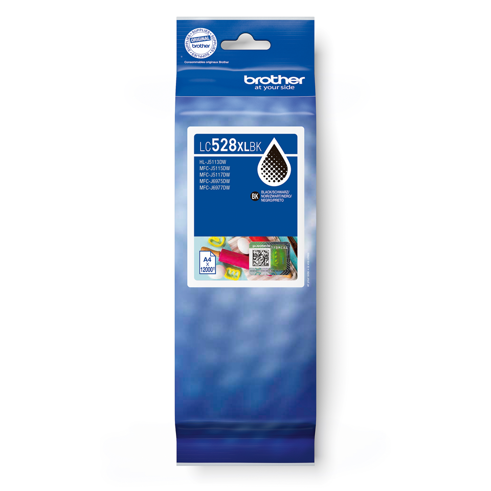 Brother LC-528XLBK / LC528XLBK black ink cartridge ultra high yield, 12,000 pages