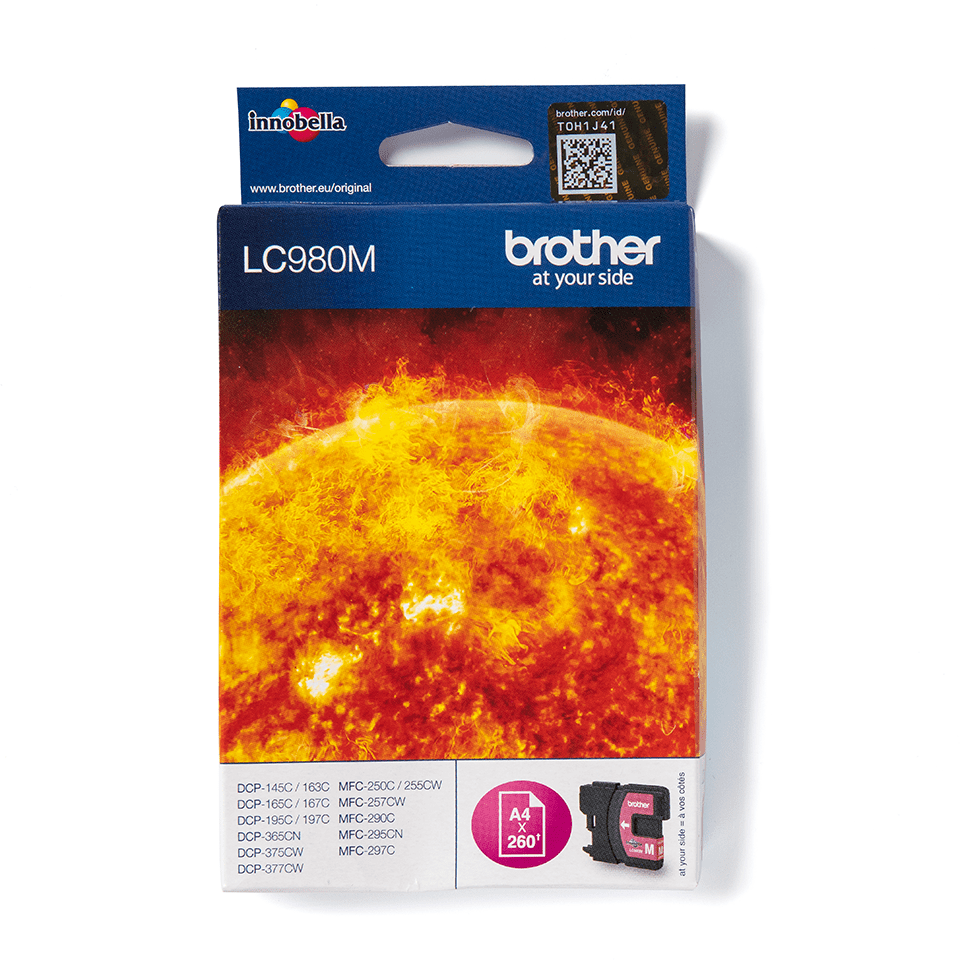 [LC980M] Brother LC-980M / LC980M magenta ink cartridge, 260 pages