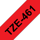 Brother TZe-461 / TZE461 laminated tape, black on red, 36 mm x 8 m