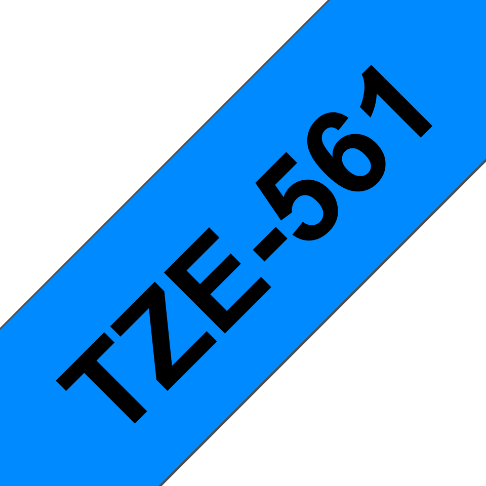 [TZE561] Brother TZe-561 / TZE561 laminated tape, black on blue, 36 mm x 8 m