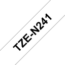 Ruban non laminé Brother TZe-N241 / TZEN241, noir sur blanc, 18 mm x 8 m