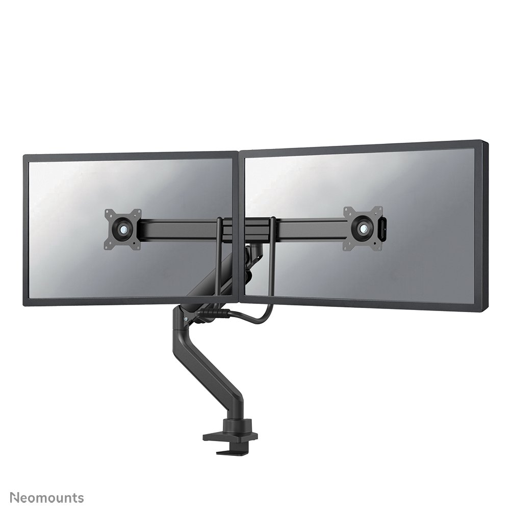 Neomounts DS75-450BL2 monitor arm, 17 to 32 inch, up to 8 kg, 2 screens, VESA 75x75 to 100x100