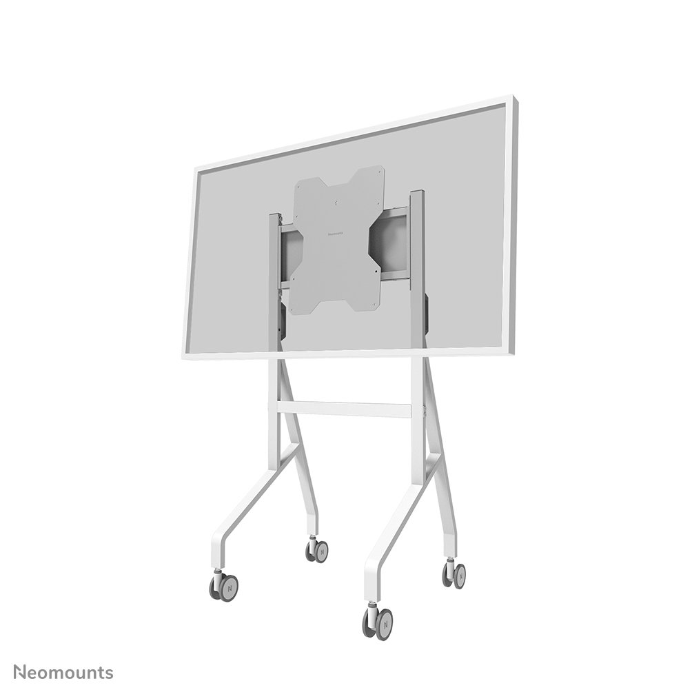 Chariot mobile pour écran Neomounts FL50-515WH1, 55 à 65 pouces, jusqu'à 50 kg, VESA 400x400, rotation