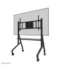 Chariot mobile pour écran Neomounts FL50-575BL1, 65 à 115 pouces, jusqu'à 125 kg, VESA 100x100 à 1100x600, fixé