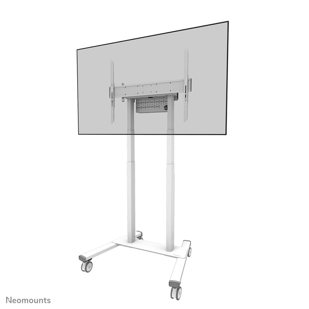 Neomounts FL55-875WH1 display trolley, 55 to 100 inch, up to 110 kg, VESA 100x100 to 800x600, Fixed