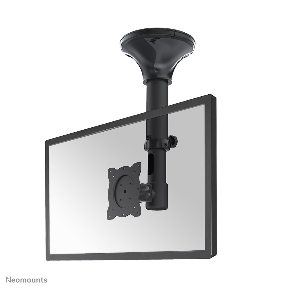Neomounts FPMA-C025BLACK Deckenhalterung, 10 bis 30 Zoll, bis 12 kg, VESA 75x75 bis 100x100, Neigen