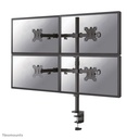 Neomounts FPMA-D550D4BLACK monitor arm, 13 to 32 inch, up to 6 kg, 4 screens, VESA 75x75 to 100x100
