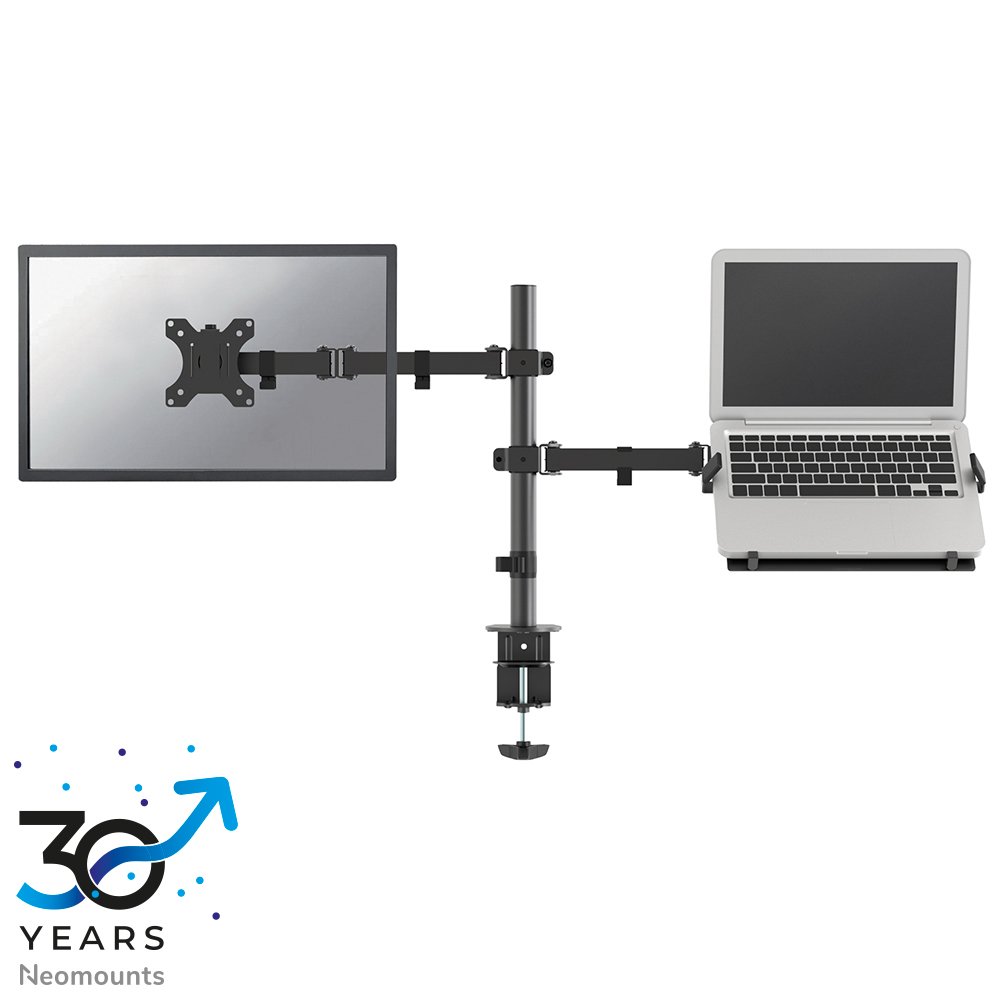 [FPMAD550NOTEBOOK] Neomounts FPMA-D550NOTEBOOK Monitorarm, 10 bis 32 Zoll, bis 8 kg, VESA 75x75 bis 100x100, Neigen, Rotieren, Schwenken