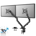 Neomounts FPMA-D650DBLACK Monitorarm, 17 bis 27 Zoll, bis 7 kg, 2 Bildschirme, VESA 75x75 bis 100x100