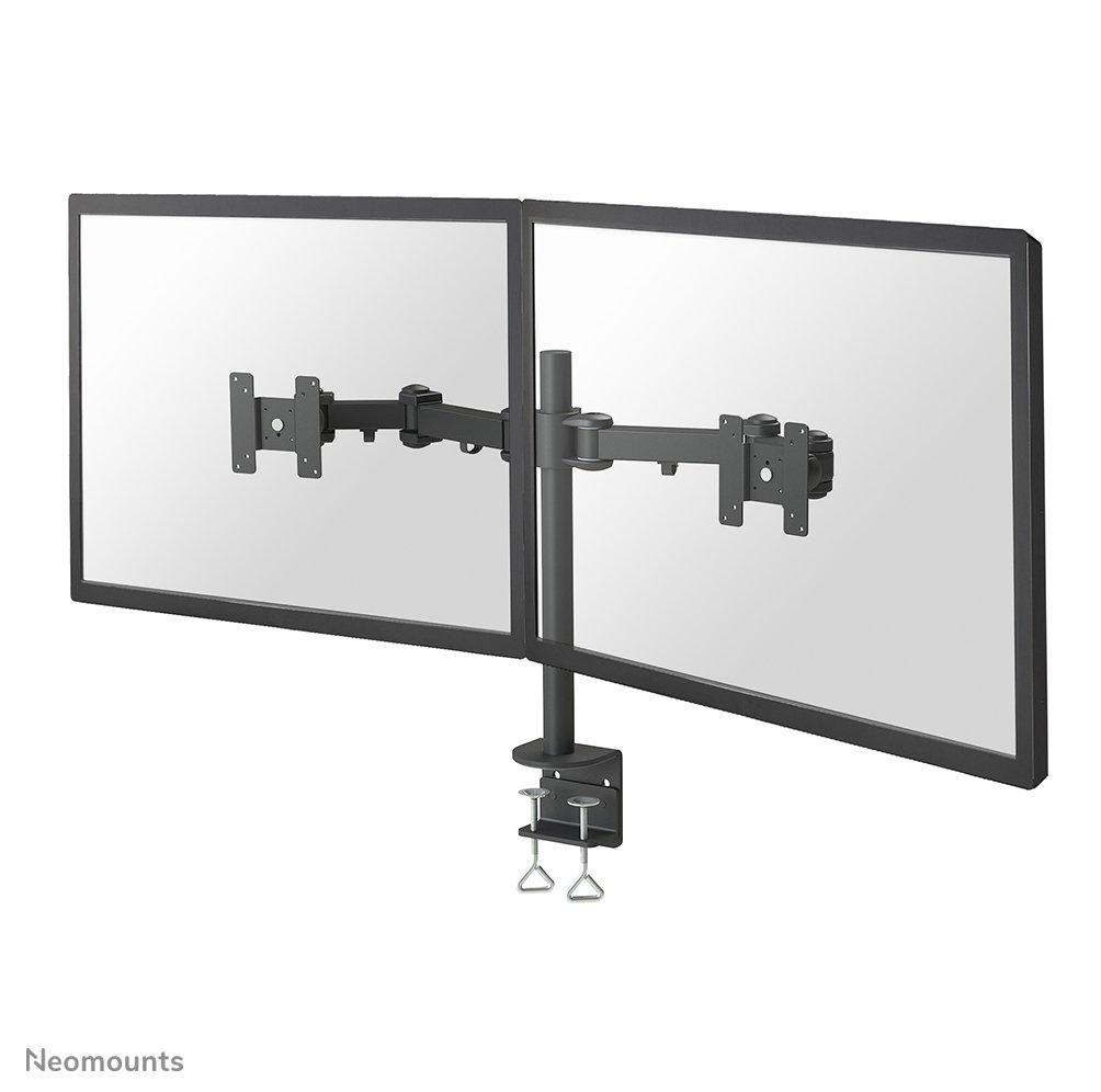Bras support d'écran Neomounts FPMA-D960D, 10 à 27 pouces, jusqu'à 8 kg, 2 écrans, VESA 75x75 à 100x100