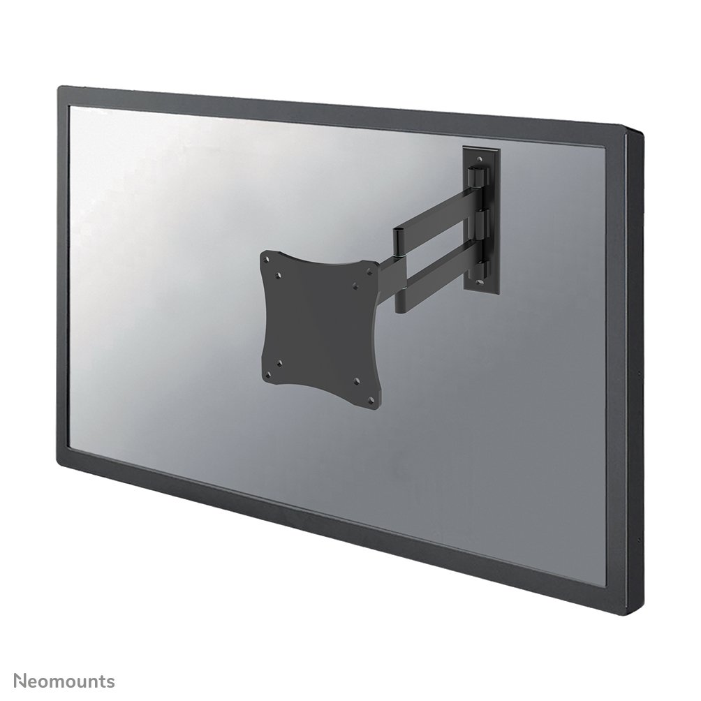[FPMAW830BLACK] Neomounts FPMA-W830BLACK wall mount, 10 to 27 inch, up to 12 kg, VESA 75x75 to 100x100, Tilt, Swivel, Full motion