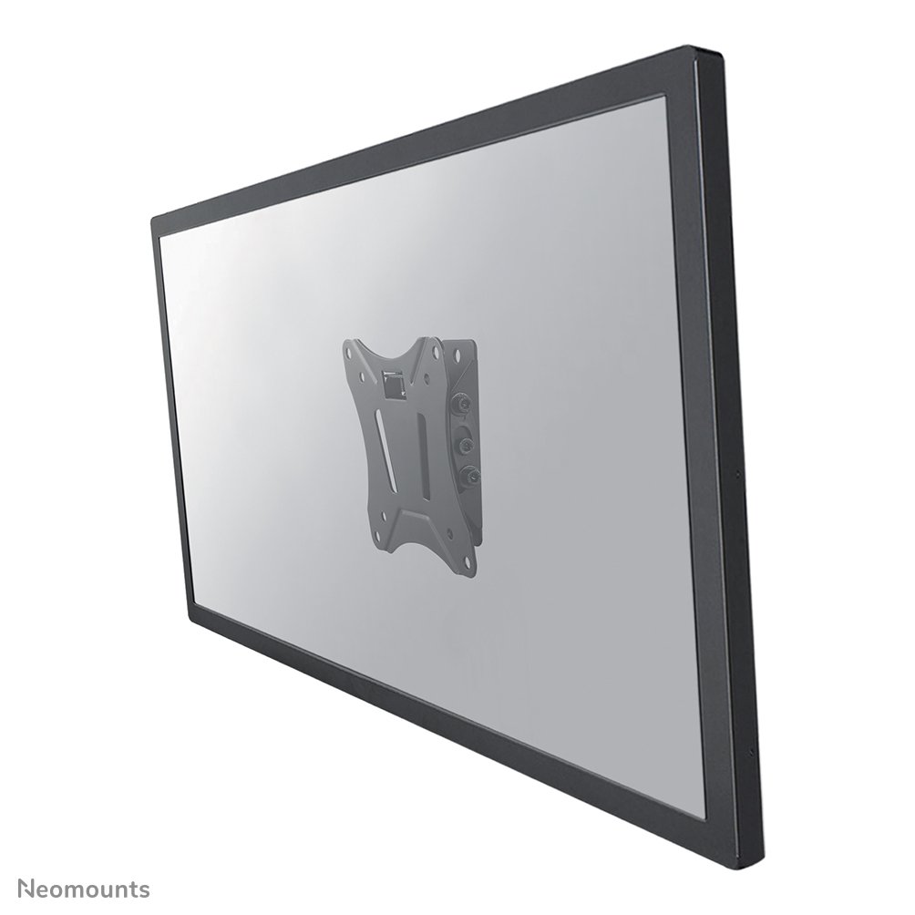 Support mural pour écran Neomounts NM-W60BLACK, 10 à 30 pouces, jusqu'à 25 kg, VESA 75x75 à 100x100, inclinaison