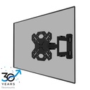 Support mural pour écran Neomounts WL40S-850BL12, 32 à 55 pouces, jusqu'à 40 kg, VESA 100x100 à 200x200, inclinaison