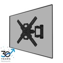 Support mural pour écran Neomounts WL40S-850BL14, 40 à 65 pouces, jusqu'à 40 kg, VESA 100x100 à 400x400, inclinaison