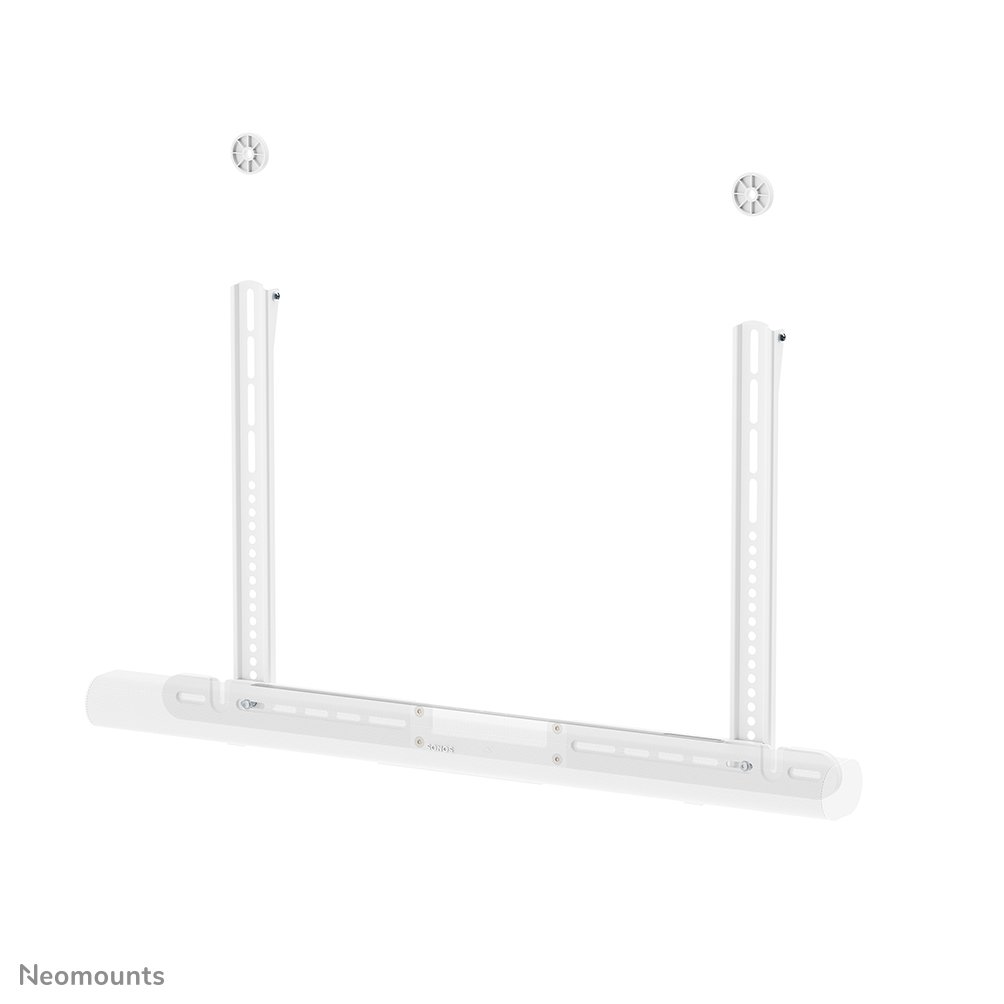 Support pour barre de visioconférence Neomounts AV35-727WH1, 75 pouces, jusqu'à 10 kg, VESA 200x200 à 600x400, fixé