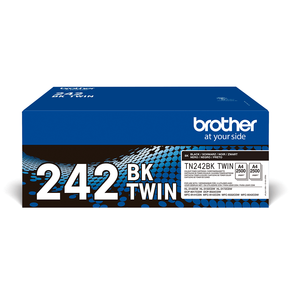 [TN242BKTWIN] Pack 2 toners Brother TN-242BKTWIN / TN242BKTWIN noir, 2 x 2 500 pages