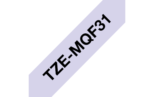 Ruban pastel Brother TZe-MQF31 / TZEMQF31, noir sur violet pastel, 12 mm x 4 m