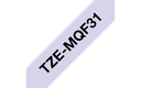 Ruban pastel Brother TZe-MQF31 / TZEMQF31, noir sur violet pastel, 12 mm x 4 m