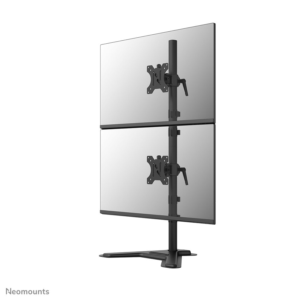 [DS45600BL2V] Pied support d'écran Neomounts DS45-600BL2V, 10 à 32 pouces, jusqu'à 9 kg, 2 écrans, VESA 75x75 à 100x100