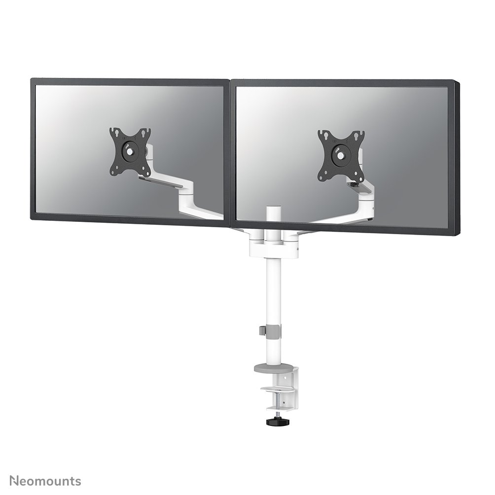 [DS60425WH2] Neomounts DS60-425WH2 Monitorarm, 17 bis 27 Zoll, bis 8 kg, 2 Bildschirme, VESA 75x75 bis 100x100