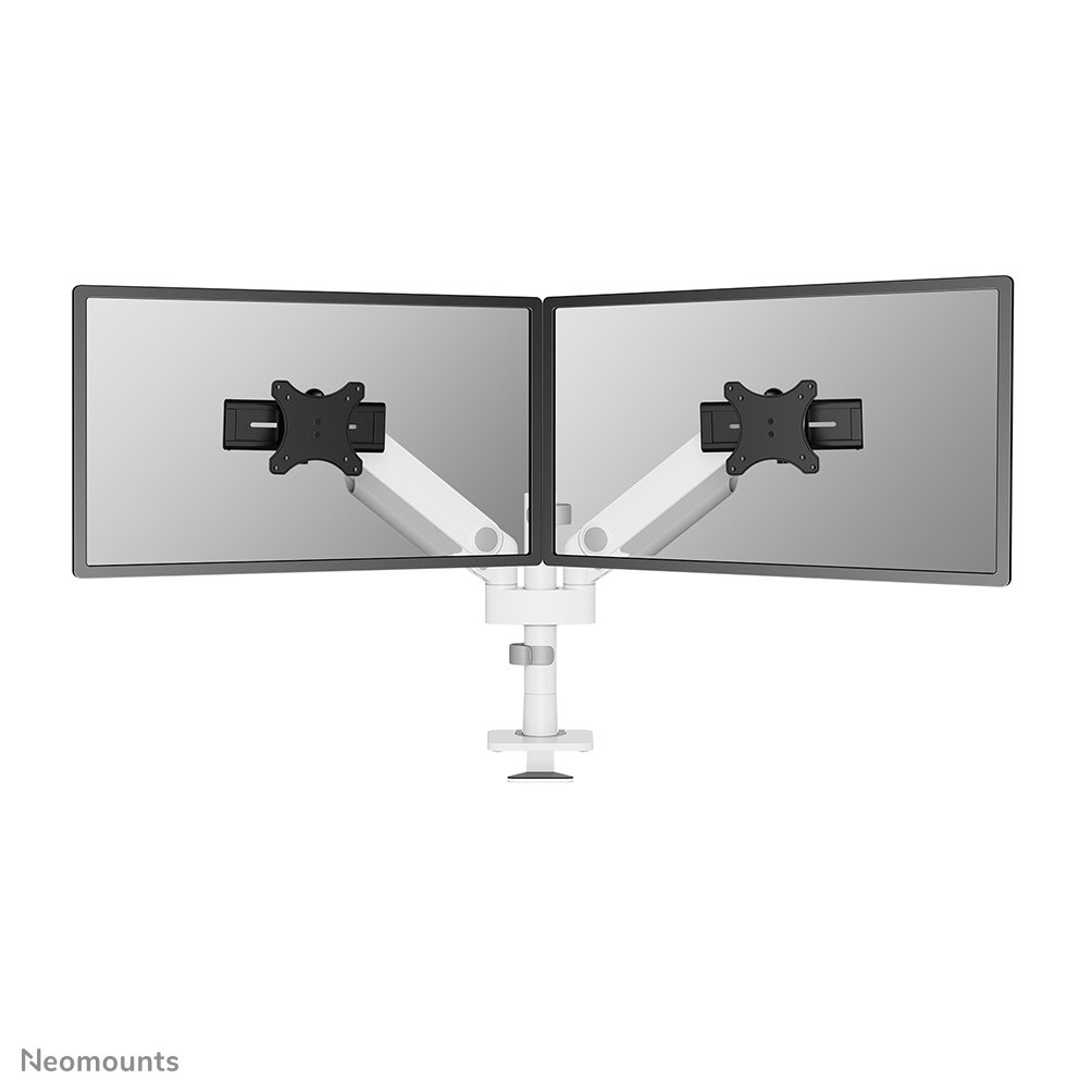 [DS65S950WH2] Neomounts DS65S-950WH2 Monitorarm, 24 bis 34 Zoll, bis 11 kg, 2 Bildschirme, VESA 75x75 bis 100x100