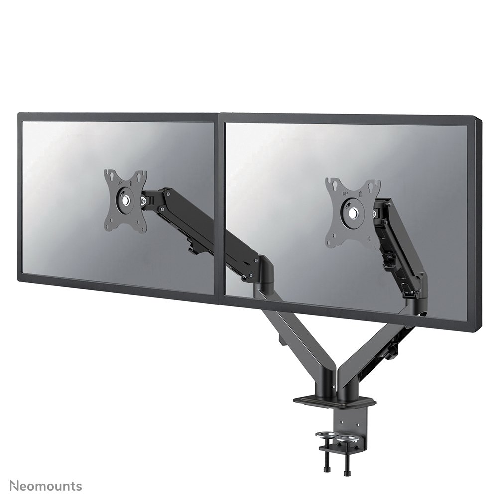 [DS70700BL2] Bras support d'écran Neomounts DS70-700BL2, 17 à 27 pouces, jusqu'à 7 kg, 2 écrans, VESA 75x75 à 100x100
