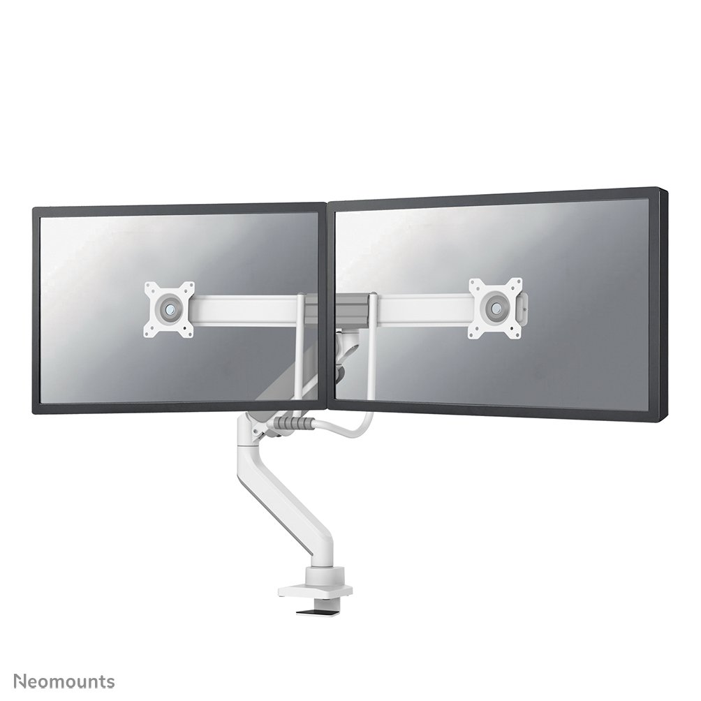 [DS75450WH2] Bras support d'écran Neomounts DS75-450WH2, 17 à 32 pouces, jusqu'à 8 kg, 2 écrans, VESA 75x75 à 100x100