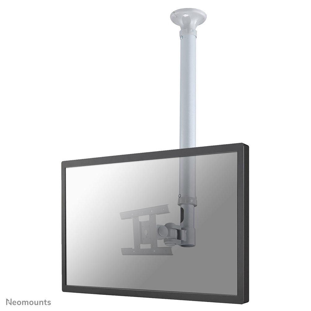 [FPMAC100SILVER] Neomounts FPMA-C100SILVER Deckenhalterung, 10 bis 30 Zoll, bis 12 kg, VESA 75x75 bis 200x100, Neigen, Rotieren