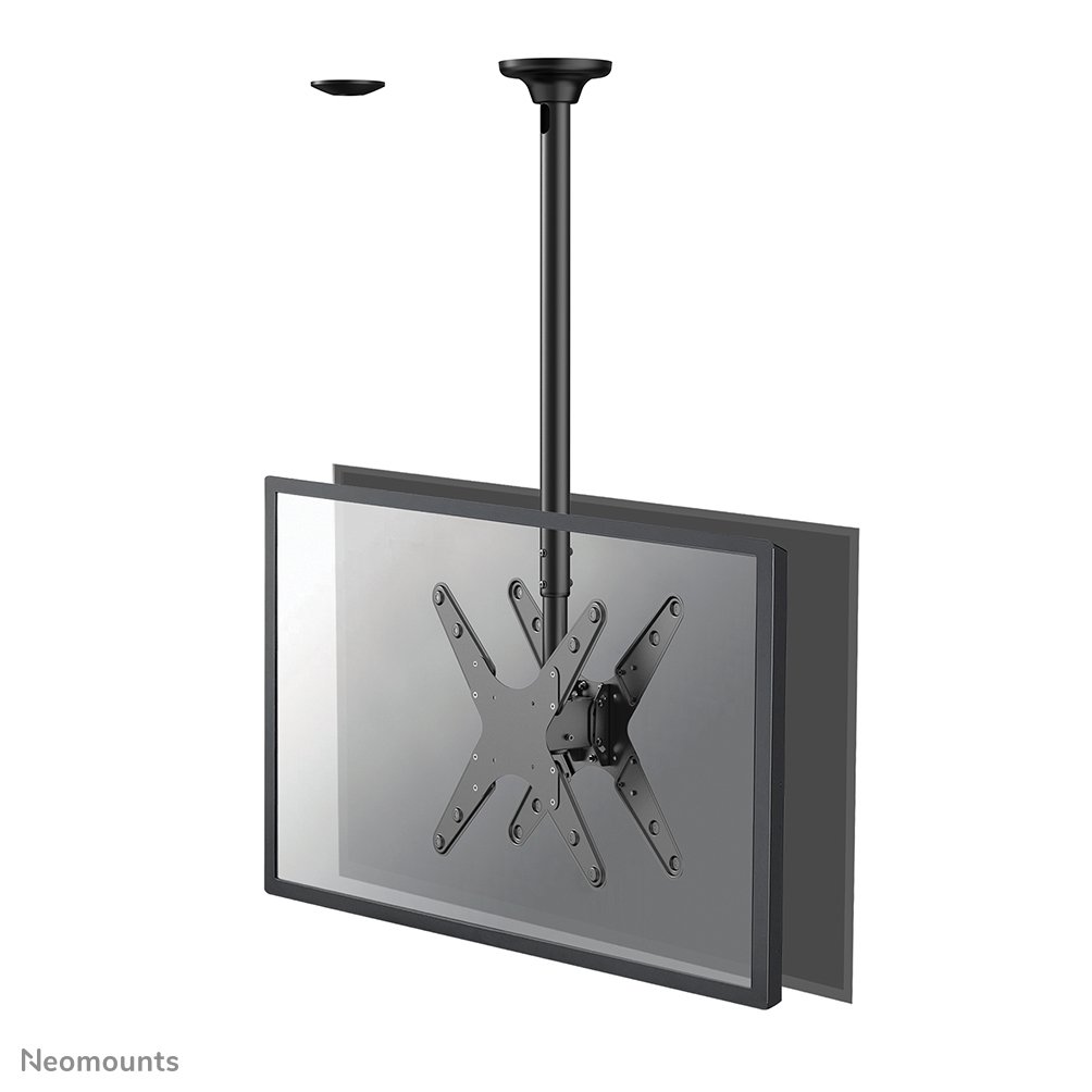 [FPMAC340DBLACK] Neomounts FPMA-C340DBLACK ceiling mount, 32 to 75 inch, up to 50 kg, 2 screens, VESA 100x100 to 400x400