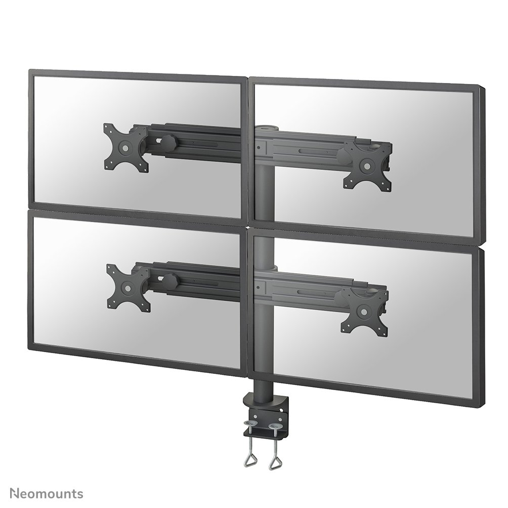 [FPMAD700D4] Neomounts FPMA-D700D4 Monitorarm, 19 bis 30 Zoll, bis 8 kg, 4 Bildschirme, VESA 75x75 bis 100x100