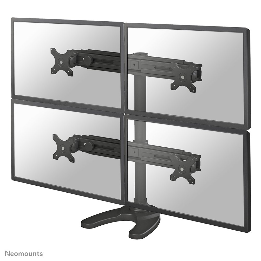 [FPMAD700DD4] Neomounts FPMA-D700DD4 Monitorständer, 19 bis 30 Zoll, bis 8 kg, 4 Bildschirme, VESA 75x75 bis 100x100