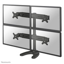 Neomounts FPMA-D700DD4 monitor stand, 19 to 30 inch, up to 8 kg, 4 screens, VESA 75x75 to 100x100