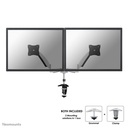 Neomounts FPMA-D950D monitor arm, 10 to 27 inch, up to 9 kg, 2 screens, VESA 75x75 to 100x100