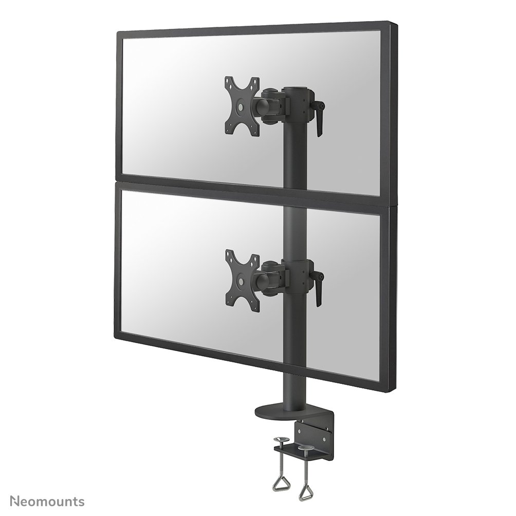 [FPMAD960DVBLACKPLUS] Neomounts FPMA-D960DVBLACKPLUS Monitorarm, 17 bis 49 Zoll, bis 15 kg, 2 Bildschirme, VESA 75x75 bis 100x100