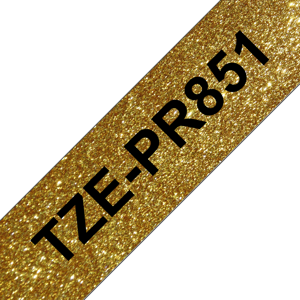 [TZEPR851] Brother TZe-PR851 / TZEPR851 premium laminated tape, black on gold, 24 mm x 8 m