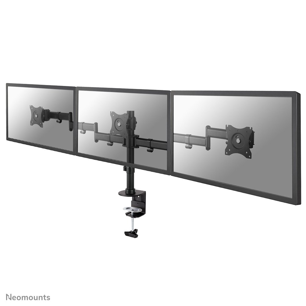 [NMD135D3BLACK] Neomounts NM-D135D3BLACK Monitorarm, 10 bis 27 Zoll, bis 8 kg, 3 Bildschirme, VESA 75x75 bis 100x100