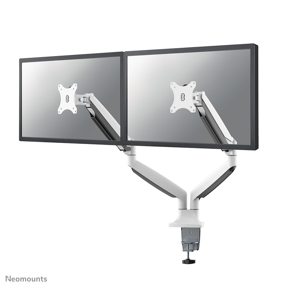 [NMD750DWHITE] Neomounts NM-D750DWHITE monitor arm, 10 to 32 inch, up to 9 kg, 2 screens, VESA 75x75 to 100x100