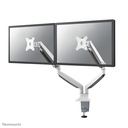 Neomounts NM-D750DWHITE Monitorarm, 10 bis 32 Zoll, bis 9 kg, 2 Bildschirme, VESA 75x75 bis 100x100